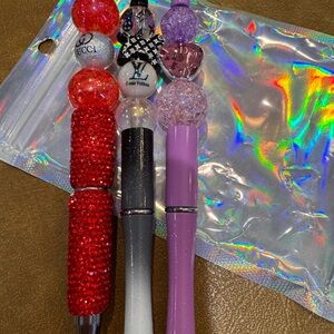 Designer-Inspired Beaded Pens Set
